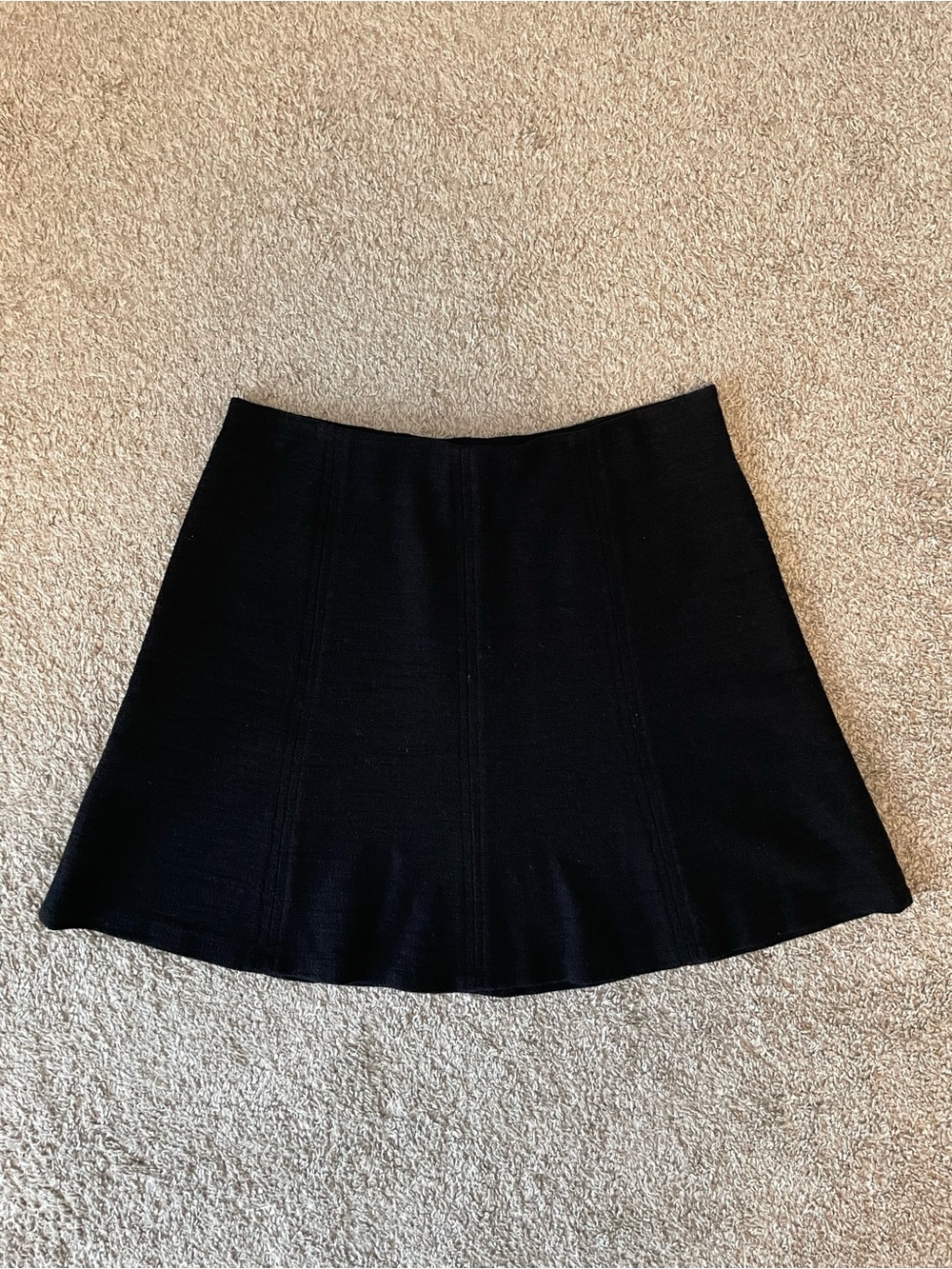 LOFT Black A-Line Mini Skirt
